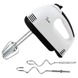 Mini batidora de mano eléctrica de alta potencia de 300W para cocina doméstica, batidora de 7 velocidades fuerte de masa de harina, batidora de huevos, batidora de mano para pasteles