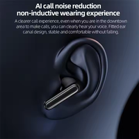 Earphone Nirkabel LED Display HiFi Stereo Bass Dalam dengan Peredam Kebisingan ENC
