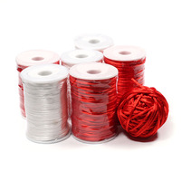 Cordon à nouer en nylon Rattail Cordon d'habillage en nylon satiné 0.8MM 2MM 3MM Sac d'opp en polyester Corde tressée tissée enduite personnalisée