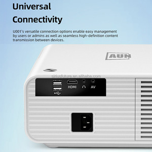 โปรเจคเตอร์แอนดรอยด์ 2026 รองรับ Google GTV ความละเอียด 1080P 4K LCD โฮมเธียเตอร์ โปรเจคเตอร์วิดีโอสำหรับเด็ก ดูหนัง ATV Netflix สมาร์ททีวี AUN U001 - Product Image 5