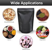 Sachets en aluminium PET/AL/PA/PE avec fermeture éclair, scellés sur 3 côtés, résistants à l'humidité et à l'oxygène, pour l'emballage alimentaire