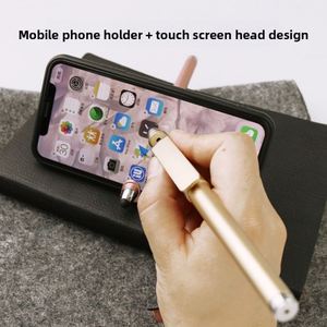 ที่วางโทรศัพท์มือถือแบบสัมผัสพร้อม QR Code รุ่น X615 ลายการ์ตูน ปากกาเจลพิมพ์โลโก้ได้ มีสีฟ้า/ทอง/ชมพู/แดง ผลิตจากพลาสติก - Product Image 3