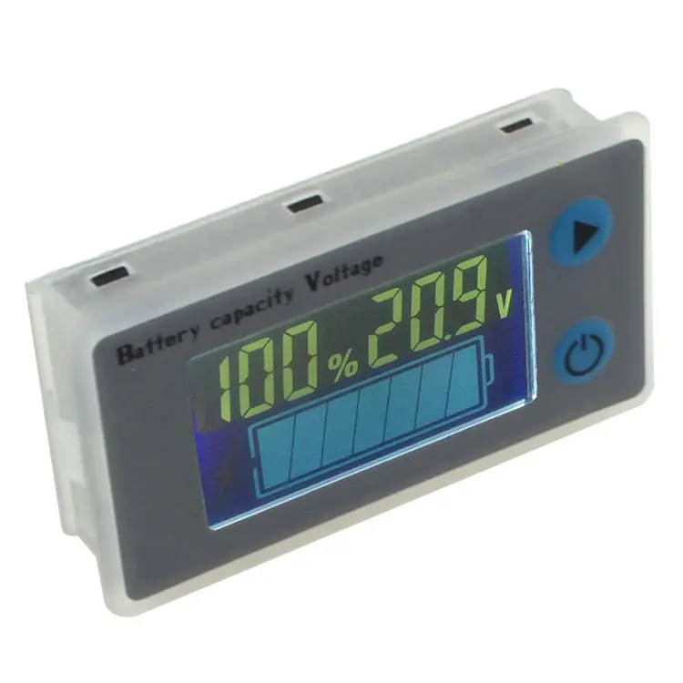 DC10-100V LCD acido piombo batteria al litio indicatore di capacità digitale voltmetro Tester di tensione con Display di temperatura Chipwelldone