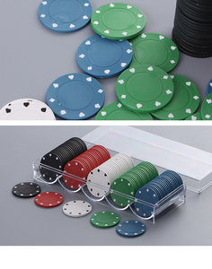 Fichas de Póker de Plástico PP YY Blank de 12g, 40mm, Multicolores Personalizadas para Juegos de Casino, 200, 300 o 500 Piezas por Juego - Product Image 2