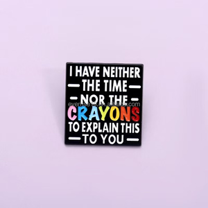 Manufaktur massal Lapel Enamel lembut pin lucu huruf populer Logo kerajinan logam untuk Natal dan Hari Nasional untuk topi - Product Image 3