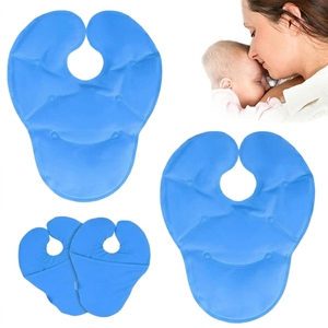 Compresas de Gel Reutilizables y Lavables para Terapia de Frío y Calor, Almohadillas de Enfriamiento para Senos, para <span class=keywords><strong>Mastitis</strong></span>, Hinchazón, Recuperación de Cirugía Mamaria - Product Image 1