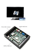 Mini Computadora de 7.ª Generación I3 con Windows 10, Precio de Fábrica, Carcasa de Aleación de Aluminio ITX Pequeña, Compatible con SSD/HDD, Garantía de 3 Años, OEM, Nueva