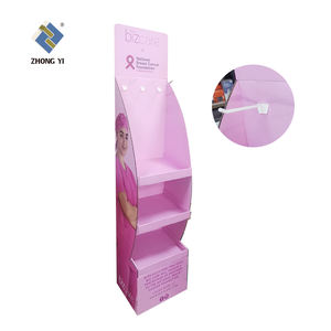 Rak Display kertas ritel kustom promosi bebas berdiri Pos lantai berdiri bergelombang tampilan karton Pop - Product Image 4