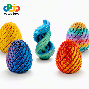 Uovo di Drago Stampato in 3D, Giocattolo Antistress Deformabile, Palla Sensoriale per Alleviare lo Stress e l'Ansia, Regalo di Pasqua per Bambini e Adulti - Product Image 1