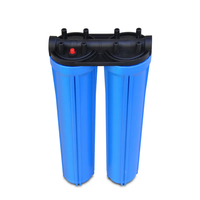 Sistema de Filtro de Agua de Ósmosis Inversa de 2 Etapas de Alta Calidad de 20 Pulgadas, con Alimentación USB/Eléctrica, para Uso en el Hogar, Hoteles y Exteriores