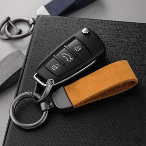 Bán chạy nhất đầy màu sắc trống <span class=keywords><strong>Keychain</strong></span> xe vòng chìa khóa tùy chỉnh PU da Xe móc chìa khóa mùa xuân kim loại móc chìa khóa phụ kiện - Product Image 3