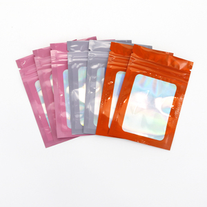 Custom Shape Designs Laminated Plastic Mylar <b>Bag</b> Zipper Resealable 7*10mm Side Gusset <b>Bag</b> Packaging <b>Bags</b> with Window Closure - Product Image 5