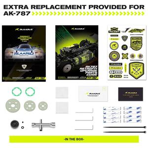 RLAARLO AK787 Coche de Carreras Superdeportivo de Carretera <span class=keywords><strong>RC</strong></span> a Escala 1/10 con Chasis de Fibra de Carbono sin Escobillas RTR AK-<span class=keywords><strong>787</strong></span> RTR - Product Image 6