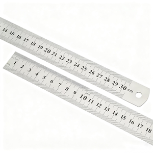 15/20/30/50/<span class=keywords><strong>60</strong></span>/100/150cm thép không gỉ đo lường học sinh Trường toán học thẳng Cai Trị - Product Image 5