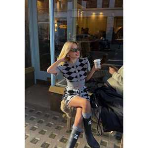 Marylebone <b>Animal</b> Print <b>Knit</b> Set with Embroidered Baklava <b>Pattern</b> Fashionable and Stylish - Product Image 5