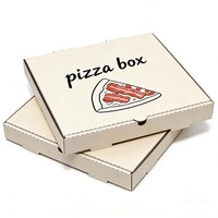 Boîte d'emballage pour pizza, crêpe, restauration rapide, à emporter, 10, 12, 15 pouces, bon marché, de qualité alimentaire, recyclable, personnalisable, vente en gros, boîte en papier