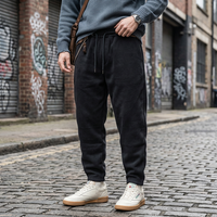 Pantalons pour hommes grande taille, pantalons de survêtement lourds, pantalons de survêtement d'hiver pour hommes, 100% coton, pantalons de survêtement