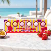 Bombes de Boissons Gourmandes Sans Alcool avec Paillettes Naturelles – Préparation Instantanée en Cubes pour Événements – Mélange en Poudre Sain