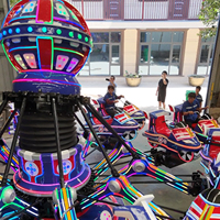 Manège rotatif pour enfants du parc d'attractions, simulateur d'avion à 20 places à commande autonome.