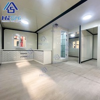 Maison conteneur préfabriquée mobile et extensible sur mesure de 20 pieds ou 40 pieds, bâtiment préfabriqué, maison à deux chambres, maison portable