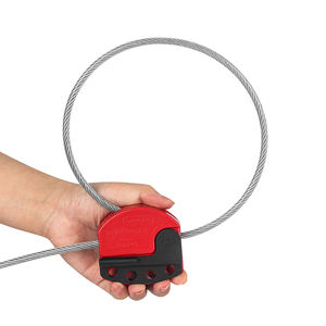 Dispositivo de bloqueo de <span class=keywords><strong>cable</strong></span> multipropósito OEM aislado 6MM * 1,8 M o 4MM * 1,8 M <span class=keywords><strong>Cable</strong></span> DE SEGURIDAD recubierto de vinilo con desbloqueo de llave para puerta - Product Image 1