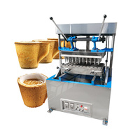 Machine à fabriquer des gobelets à biscuits comestibles à haute efficacité, machine à fabriquer des cornets de crème glacée entièrement automatique