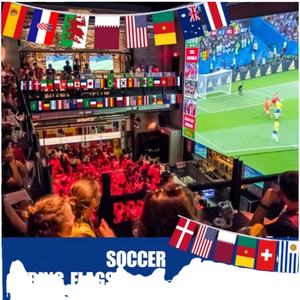 Drapeaux suspendus en polyester résistant aux intempéries avec logo personnalisé pour événements en plein air, défilés, vente en gros - Product Image 5