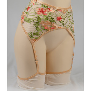 Ceintures amincissantes en forme de corps avec crochet en métal pour femmes <span class=keywords><strong>Porte</strong></span>-jarretelles brodé en dentelle Chaussettes une pièce Bas sexy - Product Image 3