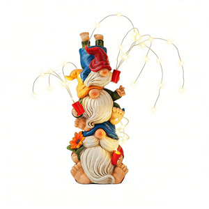 Statue de jardin de <span class=keywords><strong>lapin</strong></span> charmante avec lumière solaire, figurine de <span class=keywords><strong>lapin</strong></span> avec fleurs et <span class=keywords><strong>papillon</strong></span> lumineux - Product Image 4