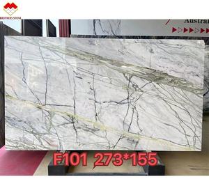 China Clivia losa de mármol blanco <span class=keywords><strong>libro</strong></span> Partido Blanco verde venas mármol mesa de comedor conjunto 6 sillas - Product Image 5