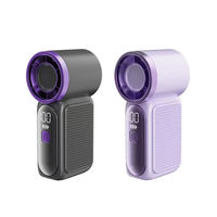 Petit ventilateur personnel rechargeable, mini ventilateur portable silencieux, alimenté par batterie USB Type-C avec sangle pour le bureau, la maison et les trajets domicile-travail
