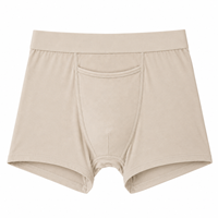 Caleçons Boxers Homme Personnalisés avec Poche Frontale et Compresse Froide, Taille Élastique, Tailles S-2XL, Sous-vêtements Intimes pour Homme au Quotidien