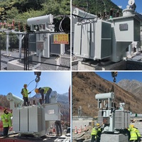 Transformateur triphasé à bain d'huile S13-100kVA 10KV vers 480V/440V 50/60Hz, résistant à la poussière et à l'humidité