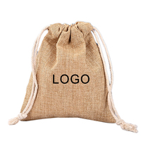 Sac en jute personnalisé, écologique, robuste, réutilisable, de luxe, avec cordon de serrage et poignée en corde, petit format, naturel, pour cadeaux de mariage, faible MOQ, pour le shopping