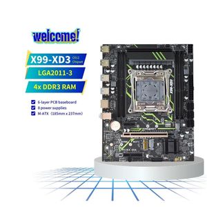เมนบอร์ด X99ใหม่พร้อม LGA 2011-3รองรับ Xeon E5สี่ช่องหน่วยความจำ <span class=keywords><strong>DDR3</strong></span> SATA3.0 NVMe M.<span class=keywords><strong>2</strong></span>เมนบอร์ด X99 USB3.0 WIFI - Product Image 1