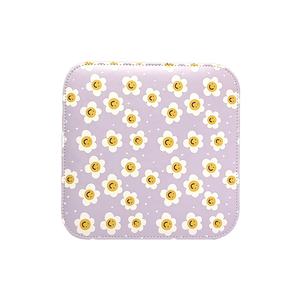 GF Nouveau Design Flower Dot Tapis de <span class=keywords><strong>souris</strong></span> carré double face imprimé sur mesure pour ordinateur portable de bureau 22x22cm Tapis de <span class=keywords><strong>souris</strong></span> en cuir PU pour bureau - Product Image 4