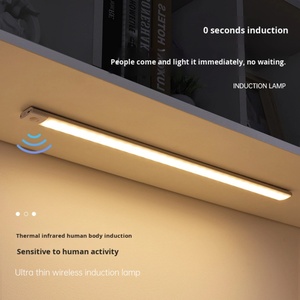 Ultra-Thin Rechargeable Wireless Wall Motion <b>LED</b> <b>Strip</b> Light Smart Magnetic Human Induction Sensor Lamp Bar for Wardrobe Cabinet - Product Image 2