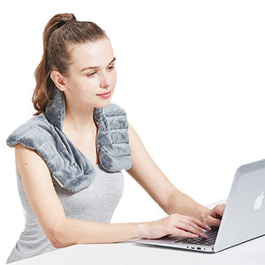 Almohada Térmica para Cuello YS Azul, Terapia de Calor Enchufable para Masaje Cervical, Soporte para la Salud y Alivio de Hombros - Product Image 1