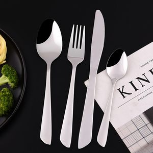 Sets Torch Spoon Fork Knife Dinnerware Stainless Steel Color Plastic Box Cloth Bag wooden cutlery sets