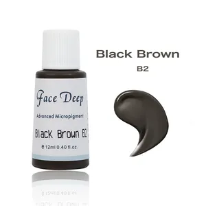 FACE DEEP Beste Microb lading Tinte Kosmetik Permanent Make-up Augenbrauen Tattoo Pigment Private Label Tattoo Tinte Sicherheits datenblatt CE Standard