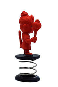 Kesari Hanumanji Funspring - Ídolo Decorativo de Plástico para el Hogar, el Tablero del Automóvil y Regalos Festivos - Product Image 3