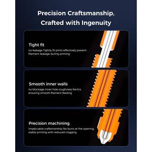Boquilla para impresora 3D Creality, aleación de cobre de 0,4mm, acero endurecido, intercambio rápido para K2 Plus, 2 uds. - Product Image 5