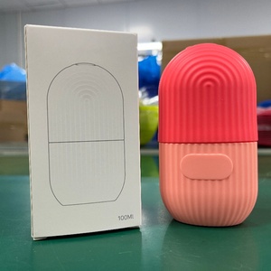Rouleau de massage facial en silicone personnalisé avec logo, double rouleau portable pour le contour du visage, masseur rafraîchissant pour l'éclat de la peau - Product Image 5
