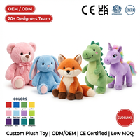 Boneka Beruang Custom Super Lembut Bahan Katun Organik Ramah Lingkungan Desain Kartun Bersertifikat CE/CPC OEM/ODM Satu Atap