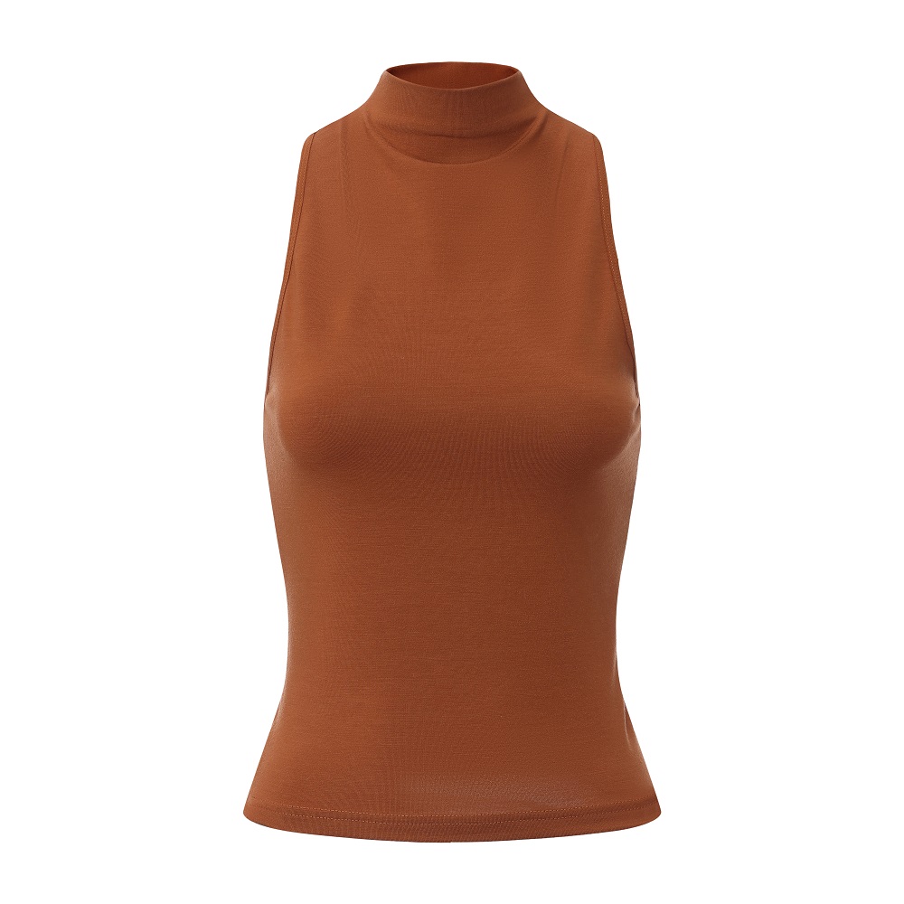 Women New Flex Sleeveless Athletic Tank Top Shirts High Stand Neck Tshirt for Yoga Running Fitness Exercise