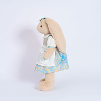Peluche Lapin Doux et Moelleux à Longues Oreilles, Jouet en Peluche Personnalisé pour Baby Shower, Anniversaire d'Enfants, Décoration Maison, Animal en Peluche