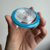 Support de téléphone magnétique rond transparent extensible et pliable, support de doigt, personnalisable avec plusieurs logos et couleurs, cadeau promotionnel