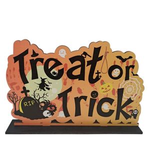 Nuove Decorazioni in Legno ACASA ARTO per <span class=keywords><strong>Halloween</strong></span> 2021 con Base, Tema Happy <span class=keywords><strong>Halloween</strong></span> 25x15x5cm, Forma e Logo Personalizzabili - Product Image 5
