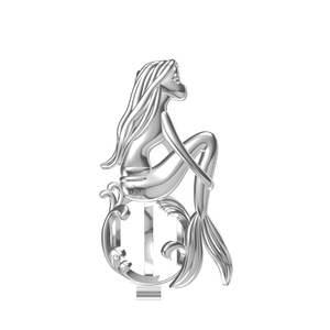 Bán Buôn 925 <span class=keywords><strong>Sterling</strong></span> Silver Bạc Gắn 8Mm Ngọc Trai Mề Đay Lồng Nàng Tiên Cá Quyến Rũ Mặt Dây Chuyền - Product Image 1