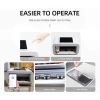 Cedle - Máquina de Corte Inteligente para Protectores de Pantalla de Película, con Logotipo Personalizado, 10 Pulgadas, Negra, Wifi, Automática y Manual, Mini, Irrompible